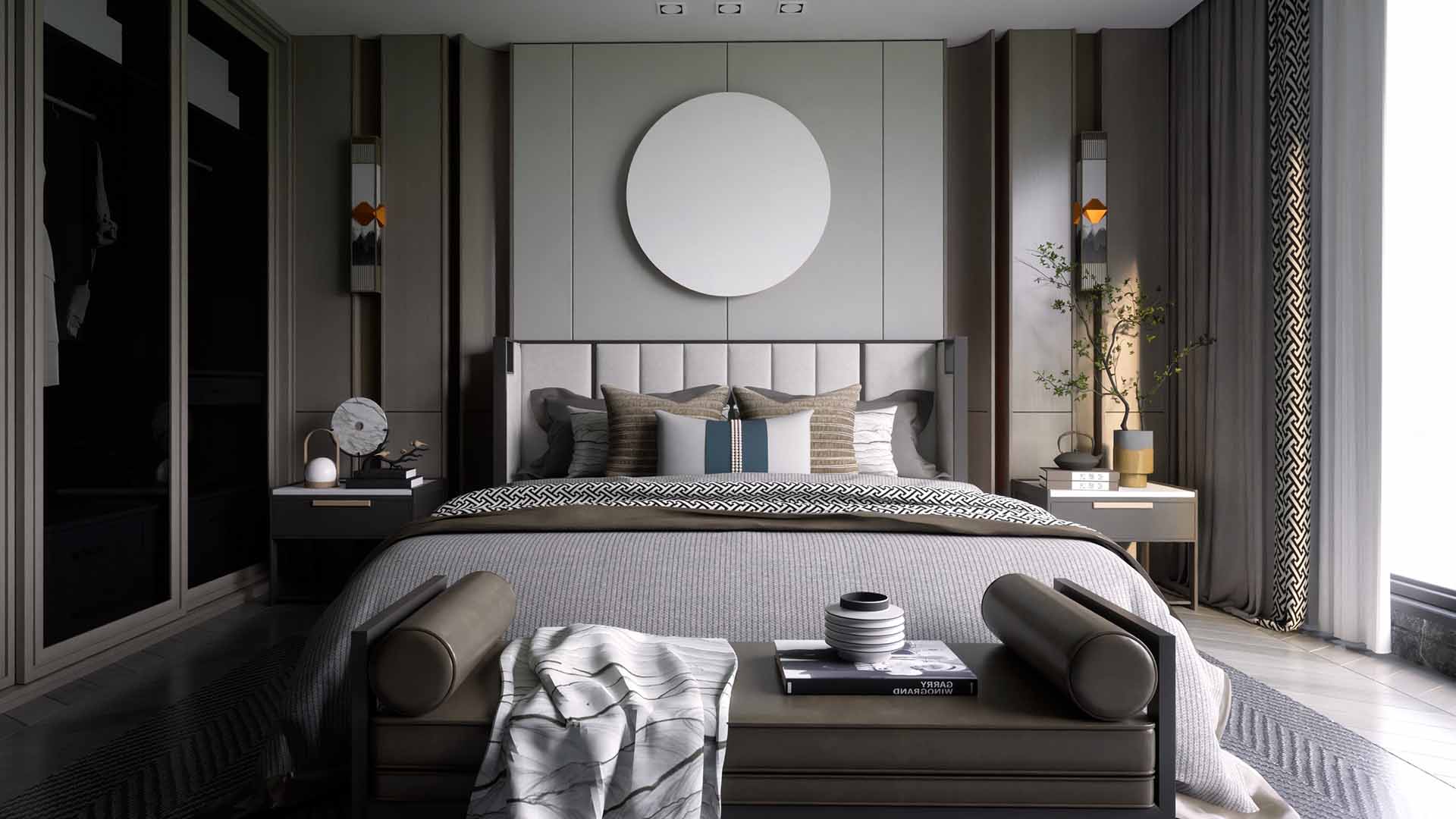 Comfortable guest chamber